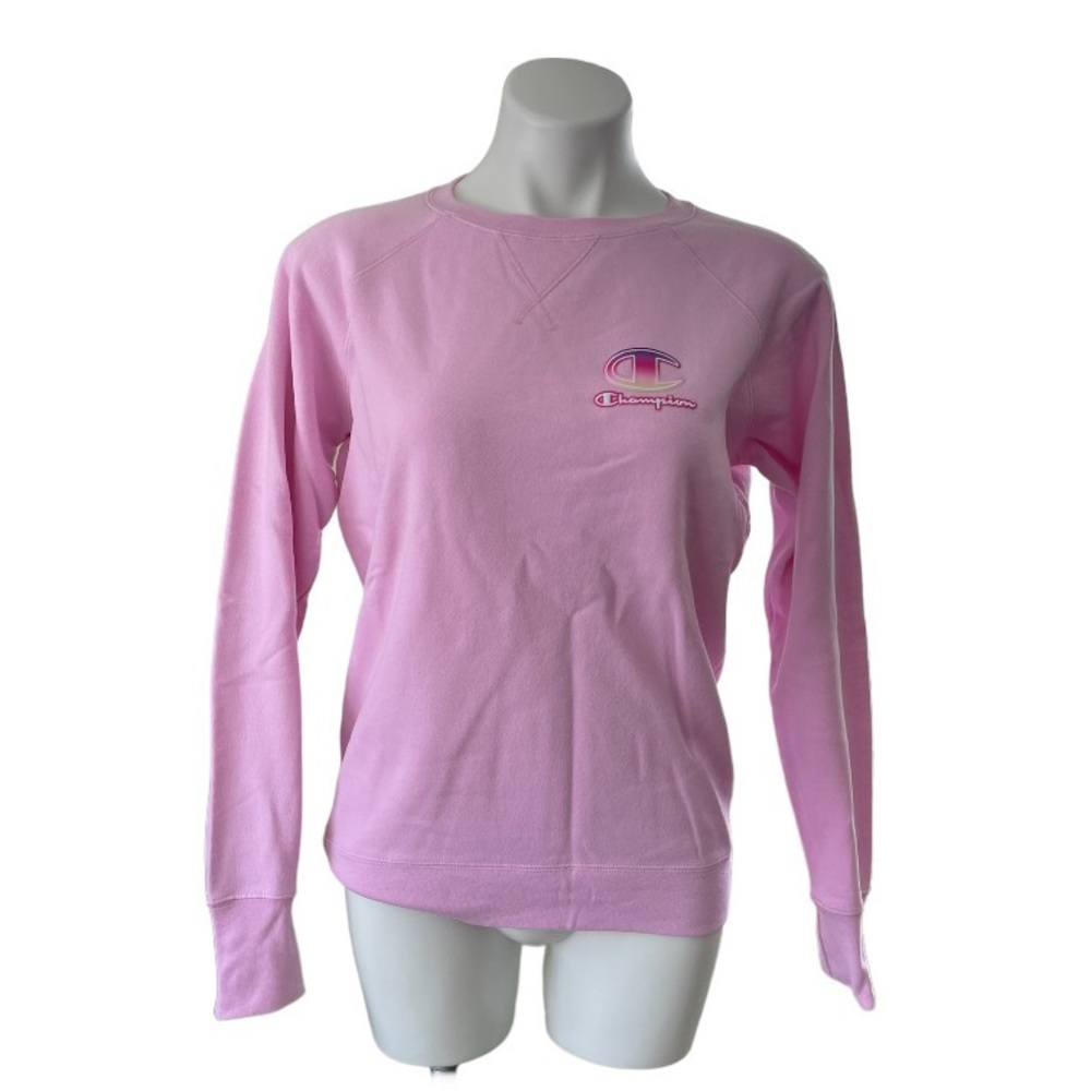 Champion pink crewneck sweatshirt with logo